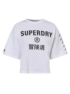 Superdry - T-shirt damski, biały - Koszulki i topy damskie - miniaturka - grafika 1