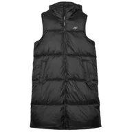 Kurtki i kamizelki sportowe damskie - Kamizelka damska 4F Vest Jacket F143 Rozmiar: L / Kolor: czarny - miniaturka - grafika 1