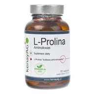 Aminokwasy - kenayAG L-Prolina Aminokwas Białko Kolagen 60 kaps - miniaturka - grafika 1