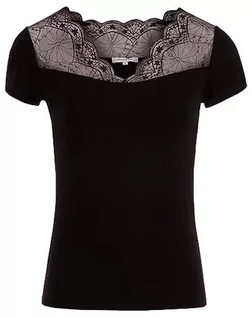 Koszulki i topy damskie - Morgan T-shirt damski, czarny (Noir Noir), XS - grafika 1