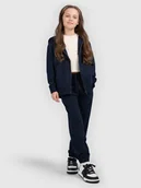 Spodnie i spodenki dla dziewczynek - 4F Spodnie dresowe joggery dziewczęce - granatowe 122 (6-7 lat) - miniaturka - grafika 1