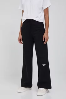 Spodnie damskie - Calvin Klein Jeans Jeans spodnie bawełniane damskie kolor czarny gładkie S;M;L - grafika 1