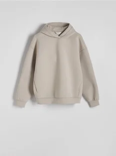 Reserved - Gładka bluza z kapturem - beżowy - Bluzy męskie - miniaturka - grafika 1