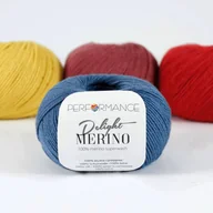 Pasmanteria - Granatowa włóczka 100% wełna Performance Merino Delight 1015 - miniaturka - grafika 1