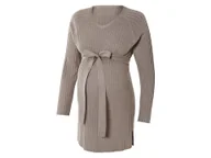 Odzież ciążowa - esmara® Sweter sukienka ciążowa damska (L(44/46), Jasnobrązowy) - miniaturka - grafika 1