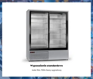 Szafa chłodnicza przeszklona SCh-SR 1200 ECOline RAPA - Szafy i witryny chłodnicze - miniaturka - grafika 7