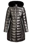 Płaszcze damskie - ApartFashion APART pikowany płaszcz z kapturem - miniaturka - grafika 1