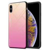 Etui i futerały do telefonów - Etui Cadorabo do Apple iPhone XS MAX Etui ochronne w kolorze czarnym Etui na telefon komórkowy Etui z TPU Etui ze szkła hartowanego - miniaturka - grafika 1