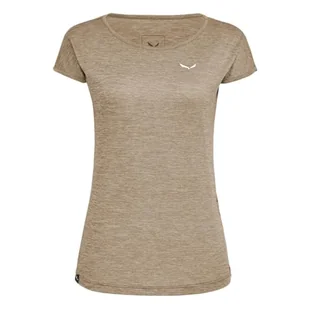 Salewa Puez Melange Dry T-shirt damski, brązowy, L - Koszulki i topy damskie - miniaturka - grafika 1