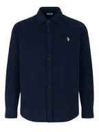Koszule męskie - U.S. Polo Assn. Koszula sztruksowa - Regular fit - w kolorze granatowym - miniaturka - grafika 1