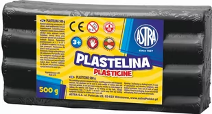 Astra Plastelina 500g czarna 303117013 - Masy plastyczne - miniaturka - grafika 1