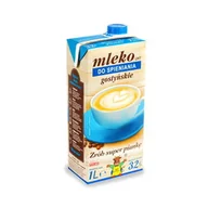 Szybkie dania obiadowe - Spółdzielnia Mleczarska w Gostyniu. Mleko UHT do spieniania gostyńskie 3,2% 1 litr - miniaturka - grafika 1