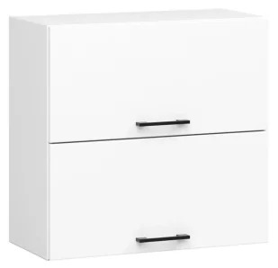 Biała górna szafka wisząca z podwójnym frontem 60 cm A1-G59 - Szafki kuchenne - miniaturka - grafika 1