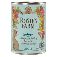 Mokra karma dla kotów - 6x400g | Rosie's Farm Adult łosoś i kurczak z krewetkami, mokra karma dla kota| - miniaturka - grafika 1