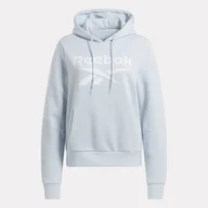 Bluzy damskie - Damska Bluza REEBOK RI BL FLEECE HOODIE IQ4434 – Niebieski - miniaturka - grafika 1