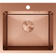 Zlewozmywaki - Mexen Solix zlewozmywak stalowy 1-komorowy 500 x 450 mm, miedź HC - 6402501000-65HC - miniaturka - grafika 1