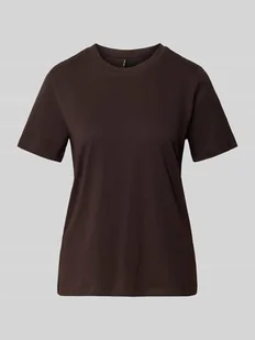 T-shirt o kroju regular fit z czystej bawełny model ‘PAULINA’ - Koszulki i topy damskie - miniaturka - grafika 1
