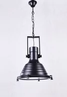 Lampy sufitowe - Lumina Deco Deco LAMPA WISZĄCA INDUSTRIALNA LOFT CZARNA BOTTI - miniaturka - grafika 1