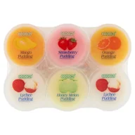 Desery mleczne - Cocon Pudding owocowy z Nata de Coco, różne smaki - 6 x 80g - miniaturka - grafika 1