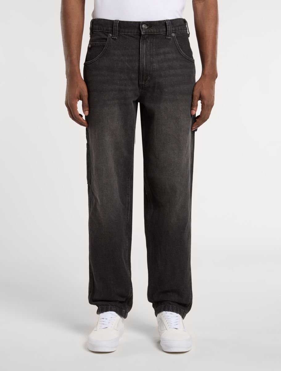 jeansy męskie dickies garyville - dk0a4xecl241 czarny wsh faded