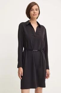 Calvin Klein sukienka kolor czarny mini rozkloszowana K20K207152 - Sukienki - miniaturka - grafika 1