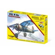 Mirage Hobby Model plastikowy Set Samolot P.11C - Modele do sklejania - miniaturka - grafika 1