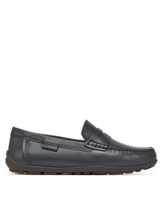 Geox Mokasyny J New Fast J826CA 43 C4692 D Granatowy - Buty dla chłopców - miniaturka - grafika 1