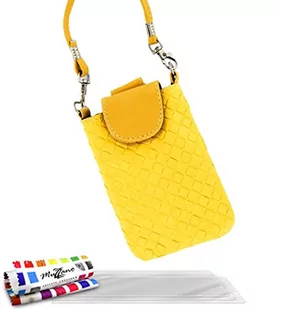 LG Original MUZZANO Schutzhülle "CityPoche" Schutzhülle für OPTIMUS L5, gelb, stoßfest, ELEGANTE und absolut hochwertiges und langlebiges design exklusiv 3 Displayschutzfolien UltraClear "transpar - Etui i futerały do telefonów - miniaturka - grafika 1