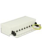 Kable miedziane - Delock Patchpanel 8 Port Cat.6 gray Network Desktop - miniaturka - grafika 1