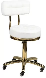 Stołek fryzjerski hoker taboret kosmetyczny fotel - Krzesła i taborety kosmetyczne - miniaturka - grafika 1