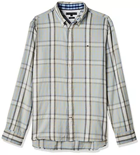 Tommy Hilfiger Męska koszula flanelowa o średniej skali Chk Rf na co dzień, Breezy Blue/Jasny Silt/Multi, XXL, Niebieski bryzowy/jasny muł/Multi, XXL - Koszule męskie - miniaturka - grafika 1