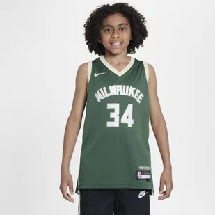 Koszulka dla dużych dzieci Nike NBA Swingman Milwaukee Bucks 2023/24 Icon Edition - Zieleń - Swetry męskie - miniaturka - grafika 1