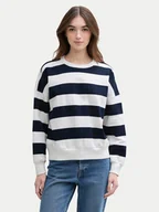Bluzy damskie - Tom Tailor Denim Bluza 1045508 Granatowy Regular Fit - miniaturka - grafika 1