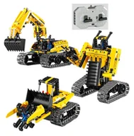 Klocki - pojazd sterowany Technic gąsienicowy KOPARKA 516-części 3w1 - miniaturka - grafika 1