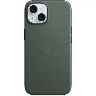 Apple Etui z tkaniny FineWoven z MagSafe do iPhone 15 Wieczna zieleń (Evergreen) MT3J3ZM/A - Etui i futerały do telefonów - miniaturka - grafika 1