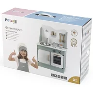 Zabawki AGD - VIGA 44048 PolarB Kuchnia z akcesoriami eco mint - miniaturka - grafika 1
