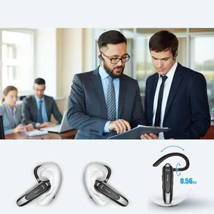 Zestaw słuchawkowy słuchawka New Bee B45 Bluetooth 5.0 bezprzewodowa do rozmów dla kierowcy BT do 15m czarny - Słuchawki bluetooth - miniaturka - grafika 5