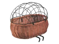 Koszyki rowerowe - Basil, Kosz na kierownicę, Pluto, dla zwierząt + poduszka, wiklinowy varnished natural - miniaturka - grafika 1