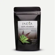 Zdrowa żywność - INDIA COSMETICS Konopna kawa naturalna 100% (w ziarnach) 150g - miniaturka - grafika 1