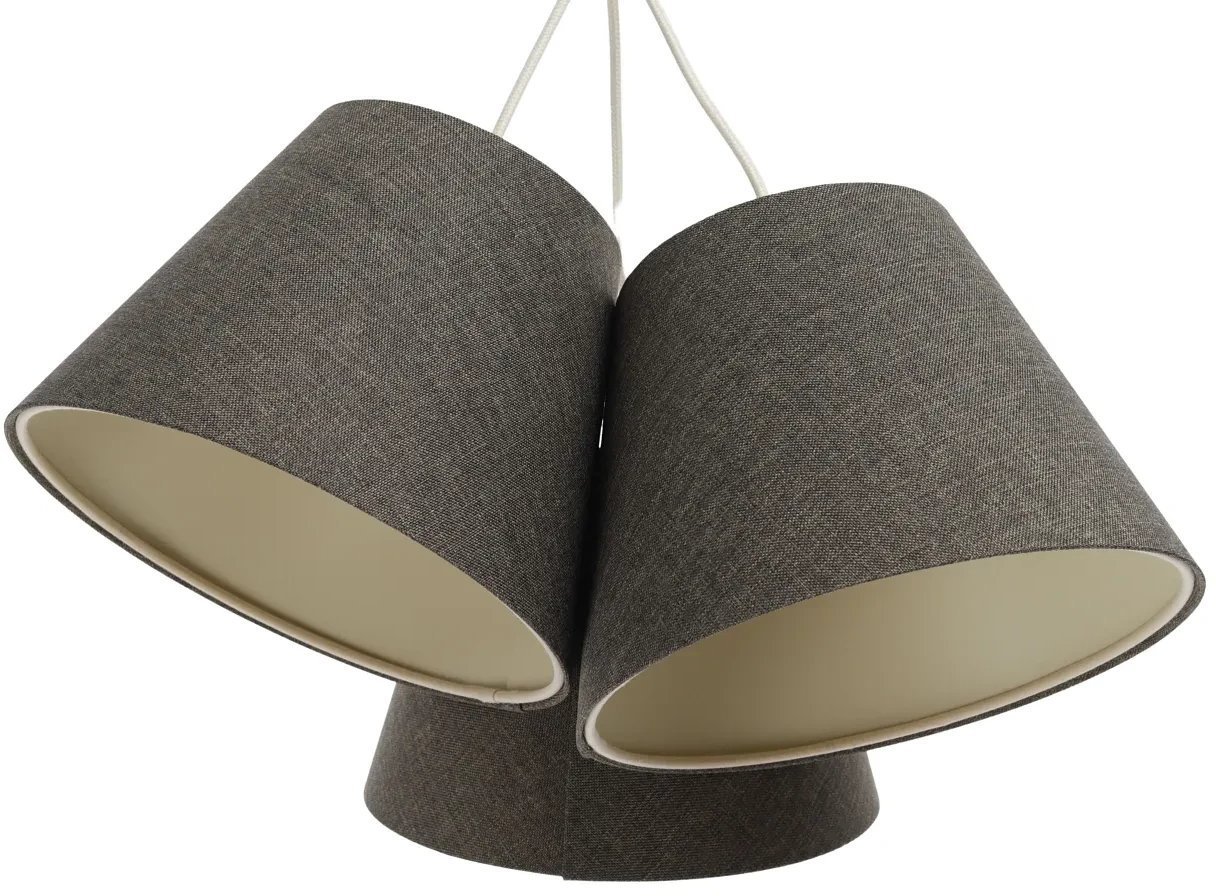 Lampa wisząca ENTURO TRIO szara BPS KONCEPT