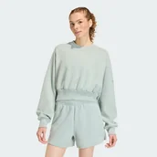 Kurtki i kamizelki sportowe damskie - Bluza Soft Lux Loose - Adidas - miniaturka - grafika 1