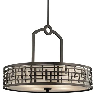 Lampa wisząca Loom - kolor beżowy, brązowy - KL/LOOM/P/A - Lampy sufitowe - miniaturka - grafika 1