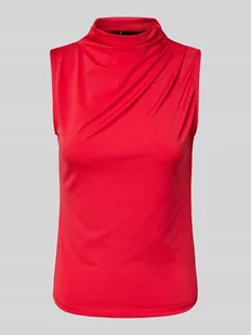Top o kroju regular fit ze stójką model ‘MADISON’ - Koszulki i topy damskie - miniaturka - grafika 1