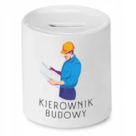 Skarbonki - SKARBONKA DLA BUDOWLAŃCA KIEROWNIK BUDOWY PREZENT z Nadrukiem ze Zdjęciem - miniaturka - grafika 1