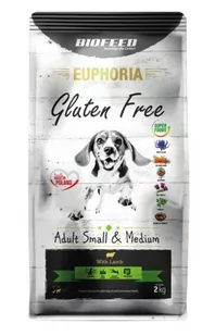 BIOFEED Euphoria G-F psy SMALL&MID jagnięcina 2kg adult - Sucha karma dla psów - miniaturka - grafika 1