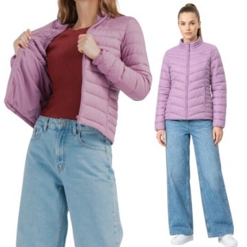 Kurtka Przejściowa Damska Pikowana Wiosenna Lekka Klasyczna 4F Modna M