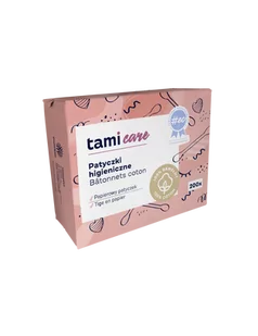Tami Care Patyczki higieniczne papierowe 200 sztuk - Waciki, płatki i patyczki kosmetyczne - miniaturka - grafika 1