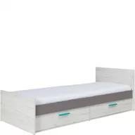Łóżka - Łóżko 90 x 200 z Szufladami R16 Rest Maridex Popiel, Dąb Craft Biały Kolor 03 - miniaturka - grafika 1