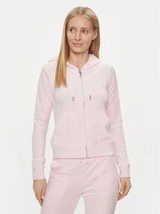 Juicy Couture Bluza Robertson JCAP176 Różowy Slim Fit - Bluzy damskie - miniaturka - grafika 1