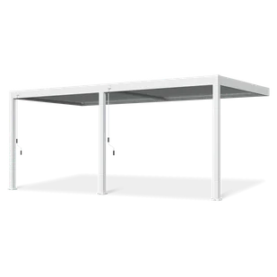Przyścienna pergola ELEGANCE WALL 3x6 White - Gutroof - Kratki i pergole - miniaturka - grafika 1